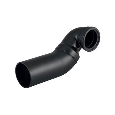 Geberit 366.914.16.1- Geberit PE connection bend 90 Degrees for wall-hung WC, offset to the right, with extension: d90mm d1=90mm | FaucetExpress.ca