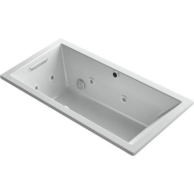 Kohler 1167-XHGH-95- Underscore Rectangle 60-in X 30-in Heated Bubblemassage Air Bath With Whirlpool, Reversible Drain | FaucetExpress.ca