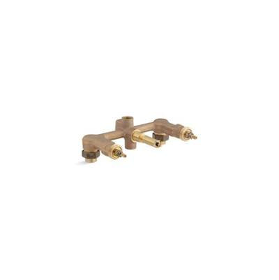 Kohler 303-K-NA- Widespread 1/2'' ceramic in-wall three-handle valve system with integral diverter and 8'' centers | FaucetExpress.ca