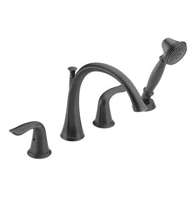 Delta T4738-RB- Delta Lahara 2H Roman Tub Faucet Trim W/Hs | FaucetExpress.ca