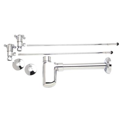 Mountain Plumbing MT8000-NL- Cross Handle 1/2'' Compression X 3/8'' O.D.