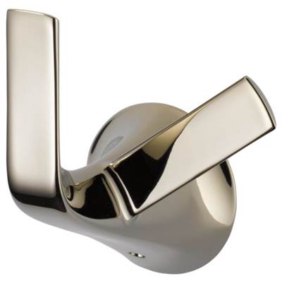 Brizo 693550-PN- Brizo Sotria Double Robe Hook | FaucetExpress.ca