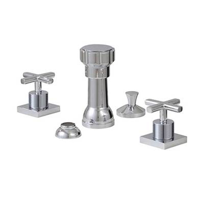 Aquabrass - X7626 Xsquare 4 Hole Bidet Faucet
