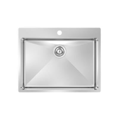 Zomodo MOC610T-K2- Deluxe Kit - Montego Lrg Single Sink And Accessory Kit -Tap Ledge, 18ga, R15 (inc: bottom grids And cutting board/colander combo) - FaucetExpress.ca