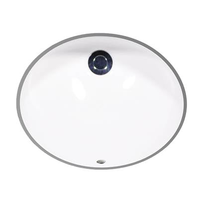 Icera L-2460.01- Malibu Medium Undermount Lavatory White | FaucetExpress.ca