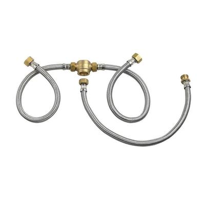 American Standard 8888900.007- 6-In. Deck Mount Tub Filler Flex Hose Kit