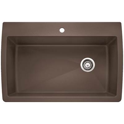 Blanco 400369- DIAMOND Super Single, Drop-in Sink, SILGRANIT®, Café | FaucetExpress.ca