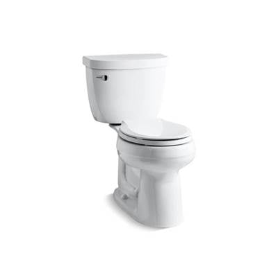 Kohler 3851-0- Cimarron® Comfort Height® Two-piece round-front 1.28 gpf chair height toilet with 10'' rough-in | FaucetExpress.ca