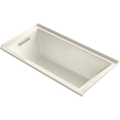 Kohler 1167-GHLF-96- Underscore Rectangle 60-in X 30-in Heated Bubblemassage Air Bath With Left Drain | FaucetExpress.ca