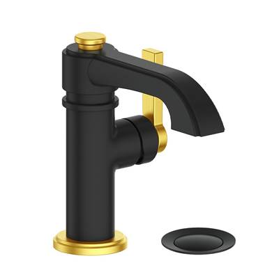 Vogt BF.ZN.1001.GB- Zehn Lavatory Faucet with Pop-Up Matte Gold Matte Black