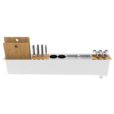 Zomodo PSC1200K- Panama Slim, Lrg Chef Prep Station - Inset, 18ga - FaucetExpress.ca
