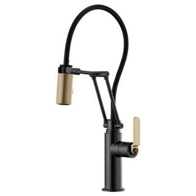 Brizo 63244LF-BLGL- Articulating, Industrial Handle | FaucetExpress.ca