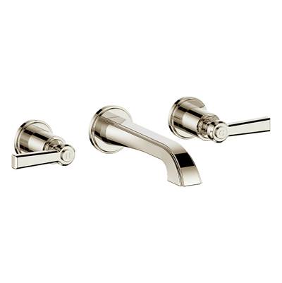 Vogt TM.Z1.1500.PN- Zehn Trim for Wall Mount Lavatory Faucet without Pop-Up Polished Nickel