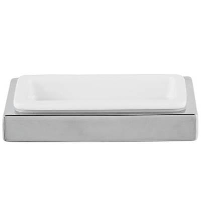 Laloo J1885 WF- Jazz Soap Dish and Holder - White Frost | FaucetExpress.ca