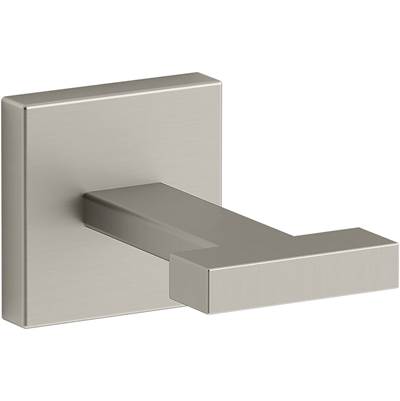 Kohler 23290-BN- Square Robe Hook | FaucetExpress.ca
