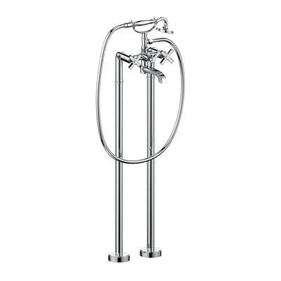 Vogt BF.Z4.2100.CB- Zehn Floor Mount Tub Filler Chrome Matte Black