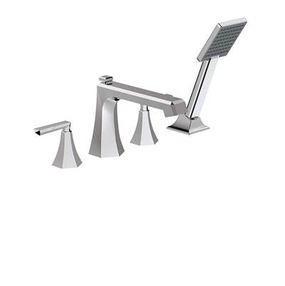 ALT ALT72577301- Baton Rouge 4-Piece Deckmount Tub Filler W/ Handshower - FaucetExpress.ca