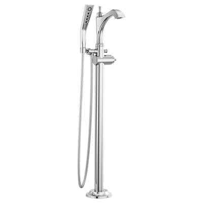 Delta T4756-LHP-FL- Tub Filler Trim Floor Mount W/O Handles | FaucetExpress.ca