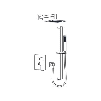 Aqualem TSKP2233-CP- 2-Way Pressure Balance Shower Trim Set (Rough-In Req: AQP5200.RI) - FaucetExpress.ca