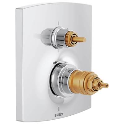 Brizo T75606-PCLHP- Kintsu TempAssure Thermostatic Valve with Integrated 6-Function Diverter Trim - Less Handles
