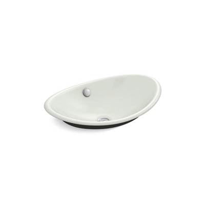Kohler 5403-P5-NY- Iron Plains® Oval Wading Pool® Vessel bathroom sink with Iron Black painted underside | FaucetExpress.ca