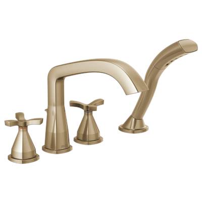 Delta T47766-CZ- Four Hole Roman Tub Trim Shower 2O | FaucetExpress.ca