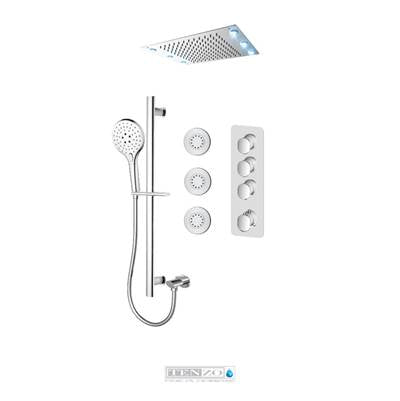 Tenzo F-FLT43-592438- Trim For Fluvia Extenza Kit 3 Functions Thermo - FaucetExpress.ca