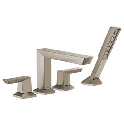Brizo T67488-NK- 4 Hole Roman Tub With Handshower | FaucetExpress.ca