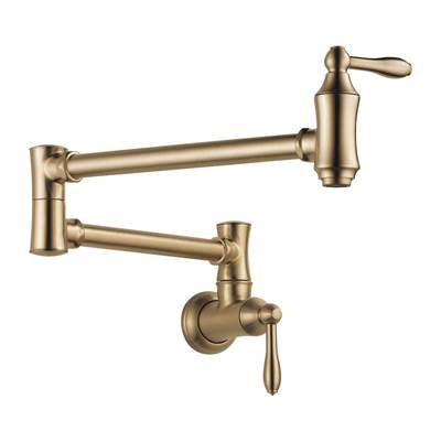 Delta 1177LF-CZ- Delta Wallmount Pot Filler Faucet | FaucetExpress.ca