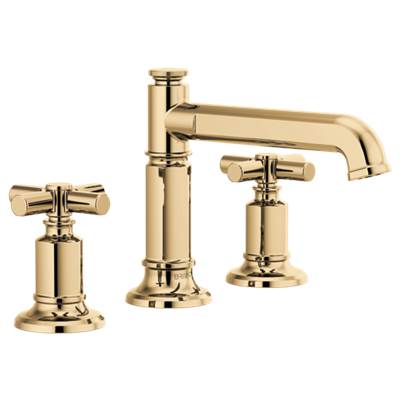 Brizo 65377LF-PGLHP-ECO- Widespread Lavatory With Mid-Rise Column Spout 1.2 | FaucetExpress.ca