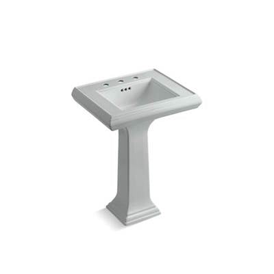 Kohler 2238-8-95- Memoirs® Classic Classic 24'' pedestal bathroom sink with 8'' widespread faucet holes | FaucetExpress.ca