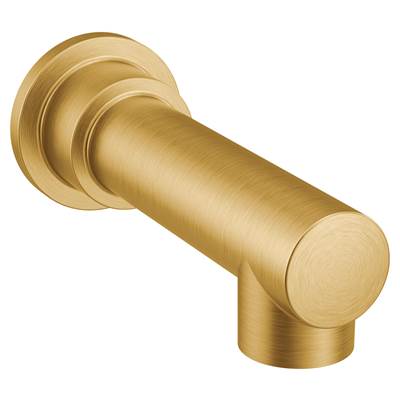 Moen 195827BG- 193371BG Align Non-Diverter 1/2-Inch Slip-Fit Tub Spout, Brushed Gold