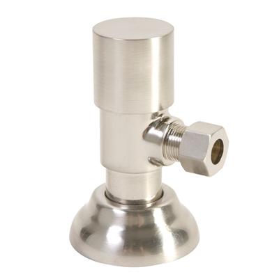 Mountain Plumbing MT6004-NL- Round Brass Angle Valve Outlet 3/8'' Compression