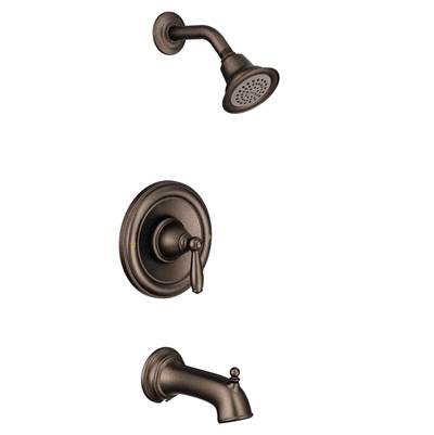Moen T2153ORB- Brantford Single-Handle 1-Spray Posi-Temp Tub and Shower Faucet Trim Kit in Oil Rubbed Bronze (Valve Not Included)