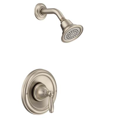 Moen T2152BN- Brantford Posi-Temp Single-Handle 1-Spray Shower Faucet Trim Kit in Brushed Nickel (Valve Sold Separately)