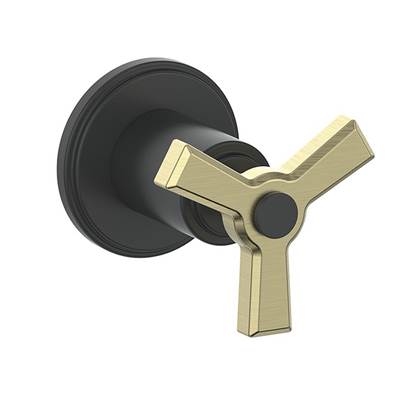 Vogt SV.Z3.01.GB- Zehn Thermostatic Volume Control Valve and Trim 3/4' Matte Gold Matte Black