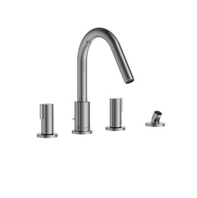 Toto TBG11202U#CP- TOTO GF Two-Handle Deck-Mount Roman Tub Filler Trim with Handshower, Polished Chrome - TBG11202Y#CP | FaucetExpress.ca