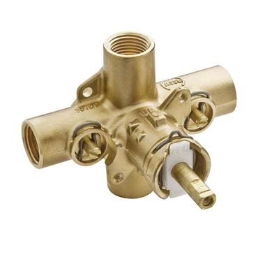 Moen 2590- Brass Rough-in Posi-Temp Pressure Balancing Cycling Tub and Shower Valve with Stops - 1/2 in. IPS Connection