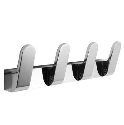Laloo 7116-4 C- 4 Hook Strip - Chrome | FaucetExpress.ca