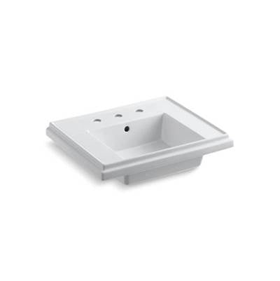 Kohler 2757-8-0- Tresham® 24'' pedestal bathroom sink basin with 8'' widespread faucet holes | FaucetExpress.ca