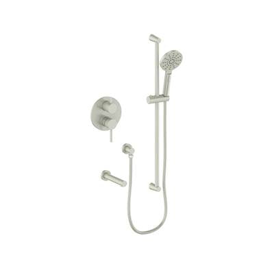 Vogt SET.WL.210.500.BN- 2-Way Pressure Balanced Set - Handheld and Spout Brushed Nickel