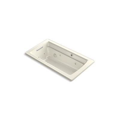 Kohler 1122-XHGH-96- Archer® 60'' x 32'' drop-in whirlpool + Heated BubbleMassage air bath | FaucetExpress.ca
