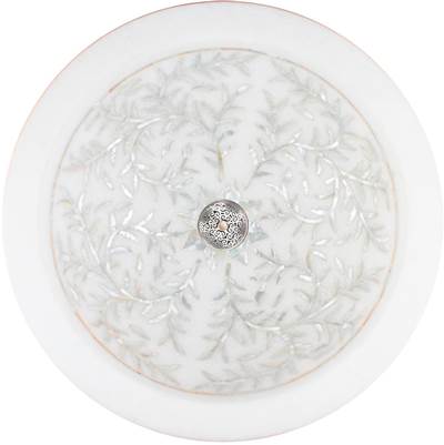 Linkasink MI11 - Round Floral Mother of Pearl Inlay - Vessel