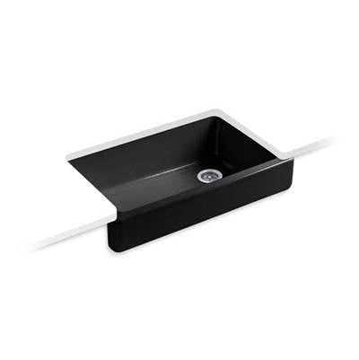 Kohler 6488-7- Whitehaven® 35-1/2'' x 21-9/16'' x 9-5/8'' Undermount single-bowl farmhouse kitchen sink | FaucetExpress.ca