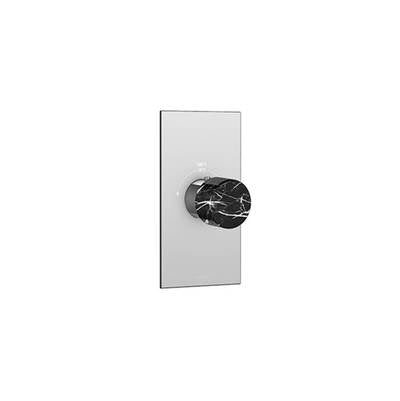 Aquabrass - Srm00 Marmo Trim Set - Black -T12000 Valve