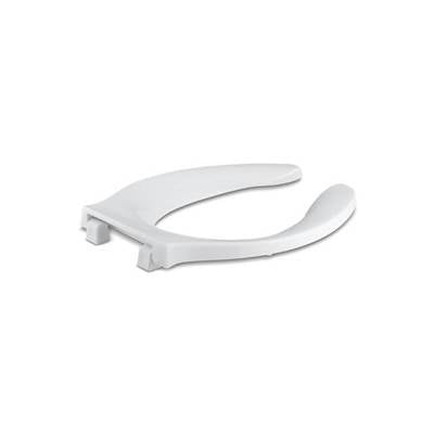 Kohler 4731-C-0- Stronghold® Elongated toilet seat with integrated handle and check hinge | FaucetExpress.ca