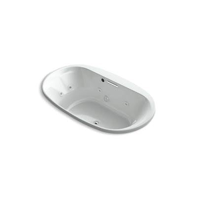 Kohler 5718-JH-95- Underscore® Oval 72'' x 42'' heated whirlpool bath with center drain | FaucetExpress.ca