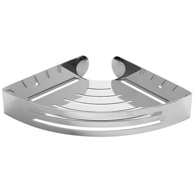 Laloo 3440 SG- Corner Shower Caddy - Stone Grey | FaucetExpress.ca