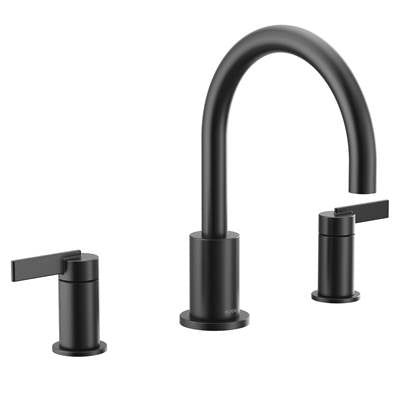 Moen T6223BL- Cia 8 In. Widespread 2-Handle High-Arc Bathroom Faucet Trim Kit In Matte Black (Valve Sold Separately)