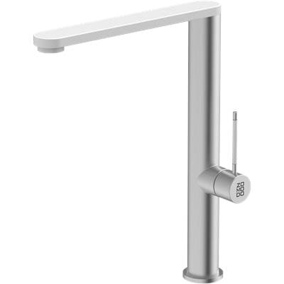 Zomodo KTC013-HBW- Piato 13 Kitchen Faucet - White/Brushed - FaucetExpress.ca